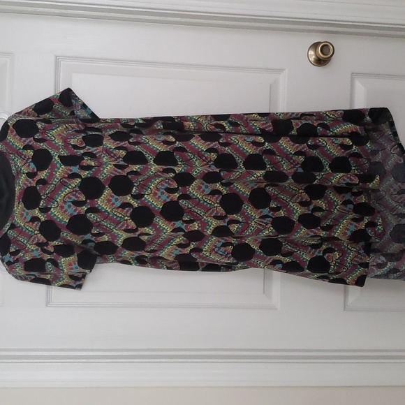 Lularoe hi lo minnie mouse Rainbow Multi Colored print dress - Picture 1 of 2